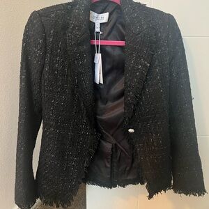 Derek Lam Fringe Bias Blazer
